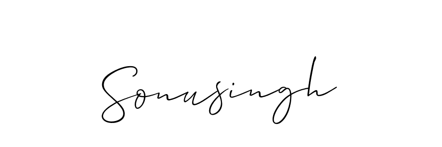Allison_Script is a professional signature style that is perfect for those who want to add a touch of class to their signature. It is also a great choice for those who want to make their signature more unique. Get Sonusingh name to fancy signature for free. Sonusingh signature style 2 images and pictures png