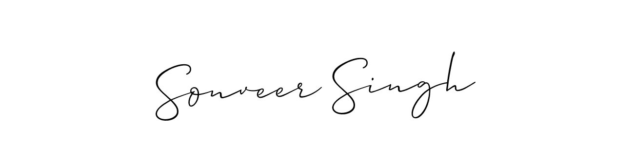 You should practise on your own different ways (Allison_Script) to write your name (Sonveer Singh) in signature. don't let someone else do it for you. Sonveer Singh signature style 2 images and pictures png