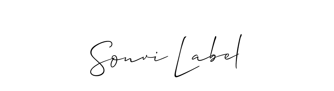 This is the best signature style for the Sonvi Label name. Also you like these signature font (Allison_Script). Mix name signature. Sonvi Label signature style 2 images and pictures png