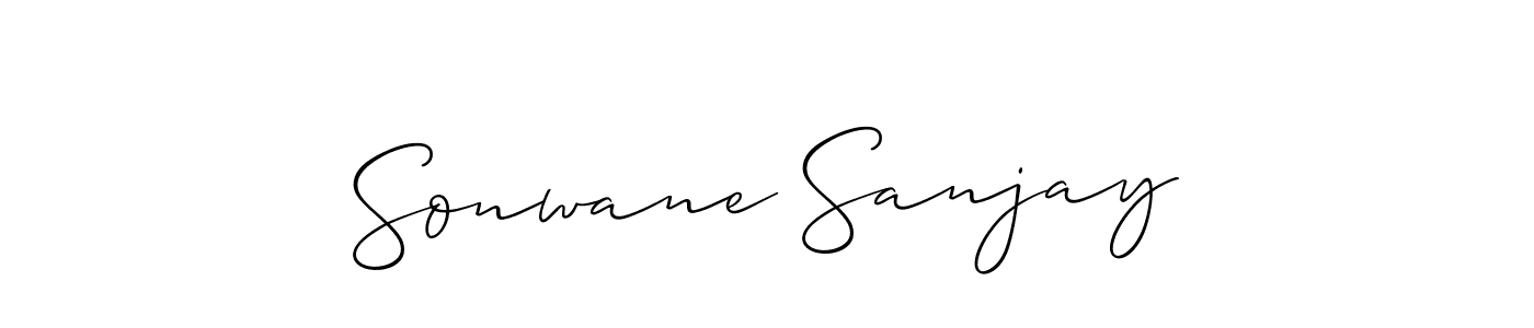 Also we have Sonwane Sanjay name is the best signature style. Create professional handwritten signature collection using Allison_Script autograph style. Sonwane Sanjay signature style 2 images and pictures png