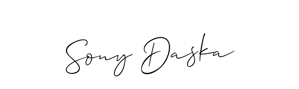 See photos of Sony Daska official signature by Spectra . Check more albums & portfolios. Read reviews & check more about Allison_Script font. Sony Daska signature style 2 images and pictures png
