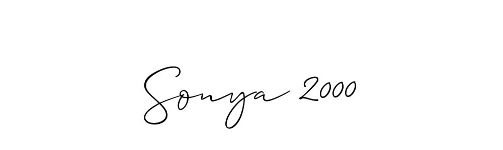 Once you've used our free online signature maker to create your best signature Allison_Script style, it's time to enjoy all of the benefits that Sonya 2000 name signing documents. Sonya 2000 signature style 2 images and pictures png