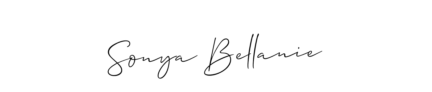 Best and Professional Signature Style for Sonya Bellanie. Allison_Script Best Signature Style Collection. Sonya Bellanie signature style 2 images and pictures png