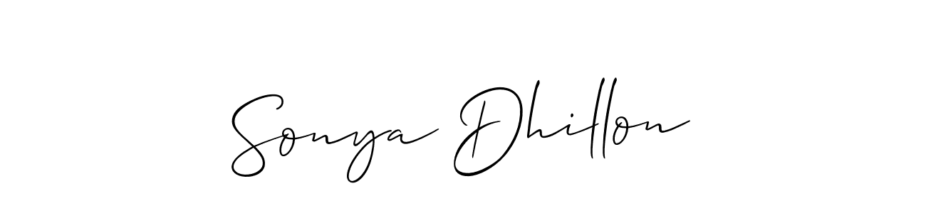 Make a beautiful signature design for name Sonya Dhillon. Use this online signature maker to create a handwritten signature for free. Sonya Dhillon signature style 2 images and pictures png