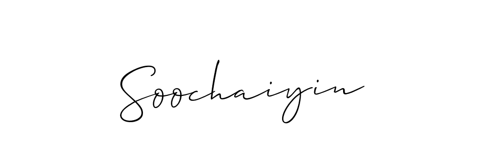 Soochaiyin stylish signature style. Best Handwritten Sign (Allison_Script) for my name. Handwritten Signature Collection Ideas for my name Soochaiyin. Soochaiyin signature style 2 images and pictures png