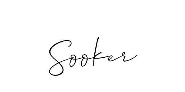 You should practise on your own different ways (Allison_Script) to write your name (Sooker) in signature. don't let someone else do it for you. Sooker signature style 2 images and pictures png