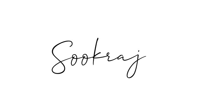 How to make Sookraj signature? Allison_Script is a professional autograph style. Create handwritten signature for Sookraj name. Sookraj signature style 2 images and pictures png