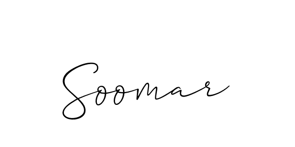 Soomar stylish signature style. Best Handwritten Sign (Allison_Script) for my name. Handwritten Signature Collection Ideas for my name Soomar. Soomar signature style 2 images and pictures png