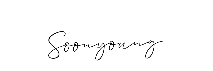 if you are searching for the best signature style for your name Soonyoung. so please give up your signature search. here we have designed multiple signature styles  using Allison_Script. Soonyoung signature style 2 images and pictures png