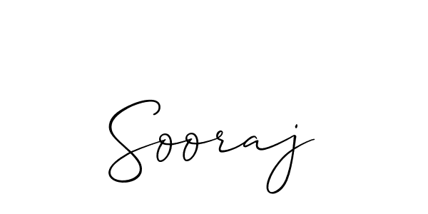 Create a beautiful signature design for name Sooraj. With this signature (Allison_Script) fonts, you can make a handwritten signature for free. Sooraj signature style 2 images and pictures png