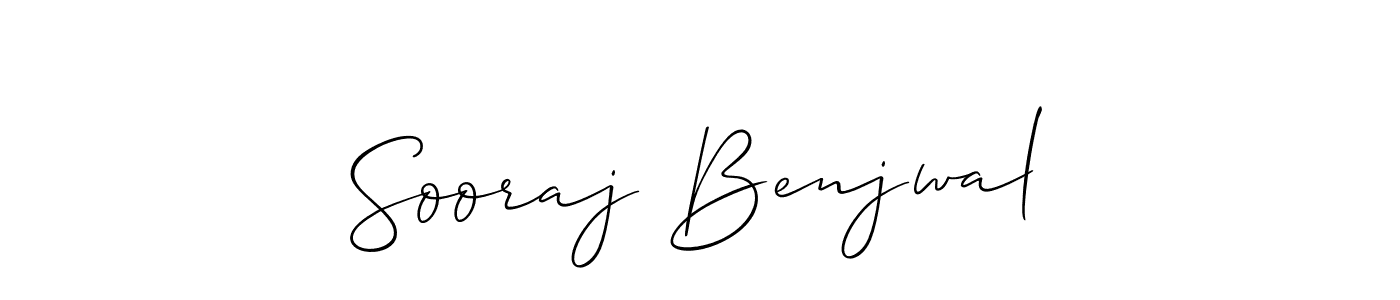 Once you've used our free online signature maker to create your best signature Allison_Script style, it's time to enjoy all of the benefits that Sooraj Benjwal name signing documents. Sooraj Benjwal signature style 2 images and pictures png