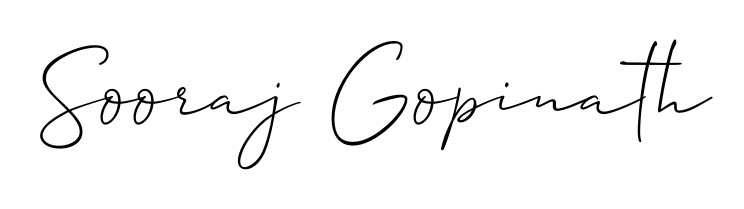 Designed for modern professionals: Sooraj Gopinath name signature crafted with Allison_Script script. Ready for digital PDF workflows. Sooraj Gopinath signature style 2 images and pictures png