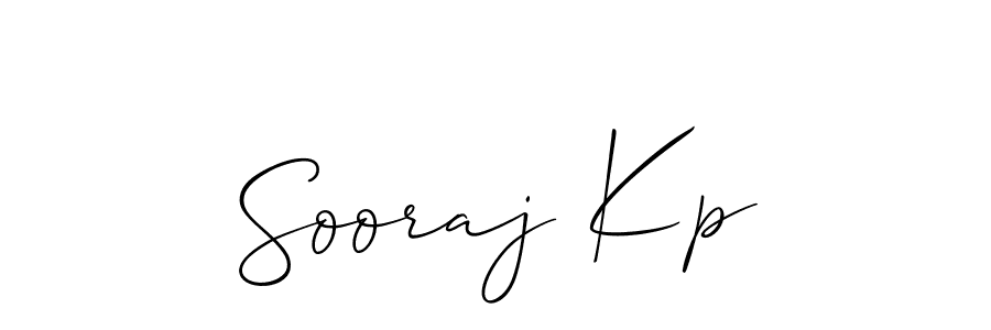 It looks lik you need a new signature style for name Sooraj Kp. Design unique handwritten (Allison_Script) signature with our free signature maker in just a few clicks. Sooraj Kp signature style 2 images and pictures png