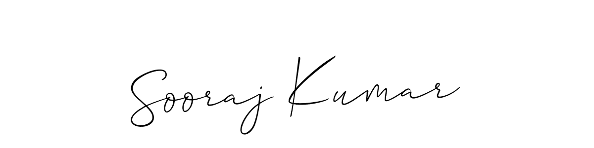 Use a signature maker to create a handwritten signature online. With this signature software, you can design (Allison_Script) your own signature for name Sooraj Kumar. Sooraj Kumar signature style 2 images and pictures png