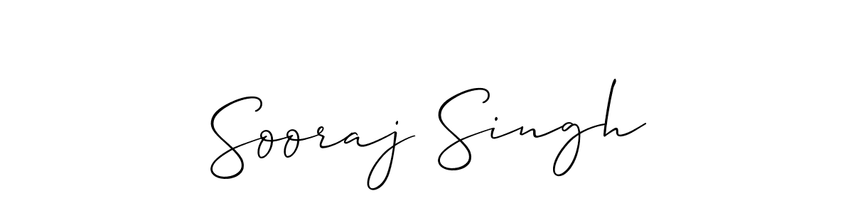 How to make Sooraj Singh signature? Allison_Script is a professional autograph style. Create handwritten signature for Sooraj Singh name. Sooraj Singh signature style 2 images and pictures png