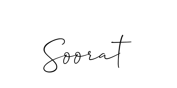 Create a beautiful signature design for name Soorat. With this signature (Allison_Script) fonts, you can make a handwritten signature for free. Soorat signature style 2 images and pictures png