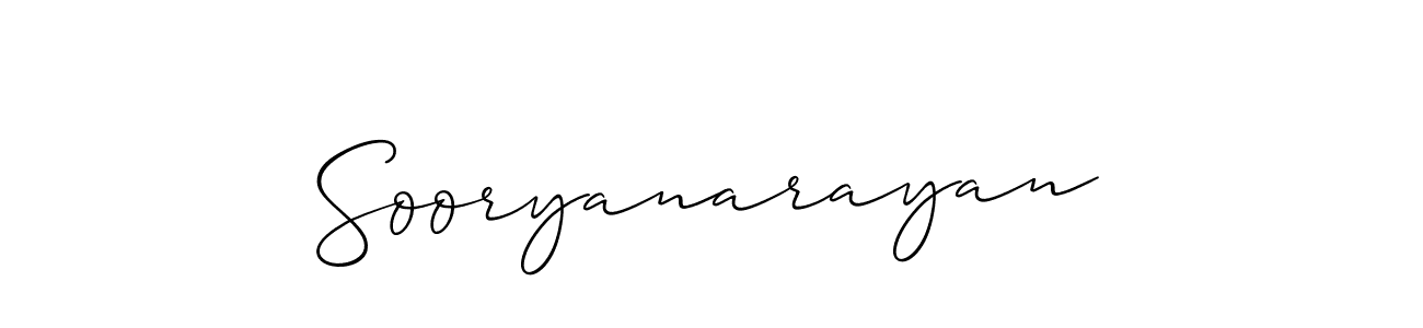 You should practise on your own different ways (Allison_Script) to write your name (Sooryanarayan) in signature. don't let someone else do it for you. Sooryanarayan signature style 2 images and pictures png