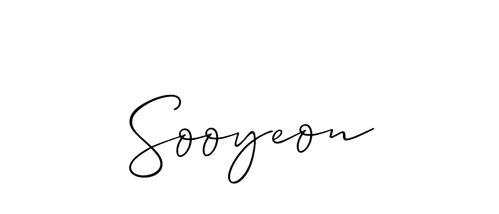 Also we have Sooyeon name is the best signature style. Create professional handwritten signature collection using Allison_Script autograph style. Sooyeon signature style 2 images and pictures png