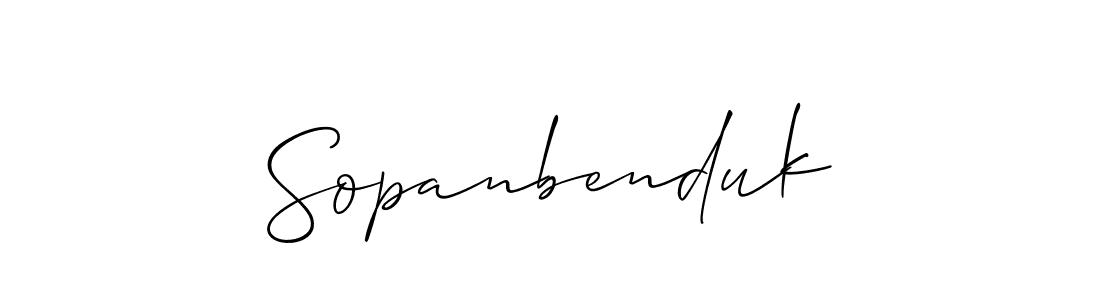 Best and Professional Signature Style for Sopanbenduk. Allison_Script Best Signature Style Collection. Sopanbenduk signature style 2 images and pictures png