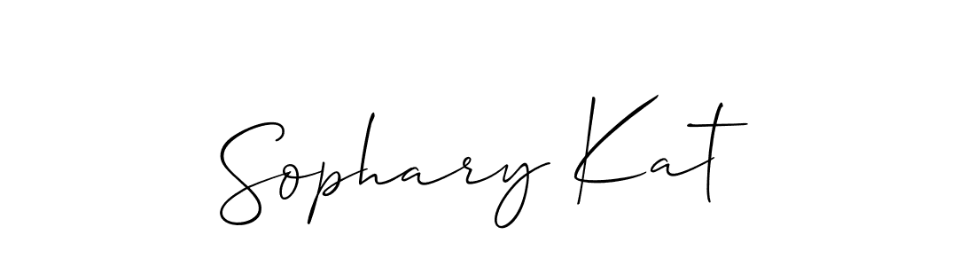 Best and Professional Signature Style for Sophary Kat. Allison_Script Best Signature Style Collection. Sophary Kat signature style 2 images and pictures png