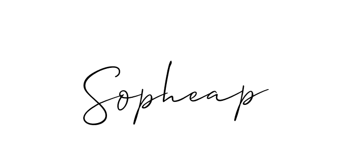 Best and Professional Signature Style for Sopheap. Allison_Script Best Signature Style Collection. Sopheap signature style 2 images and pictures png