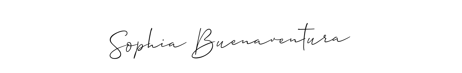 You should practise on your own different ways (Allison_Script) to write your name (Sophia Buenaventura) in signature. don't let someone else do it for you. Sophia Buenaventura signature style 2 images and pictures png