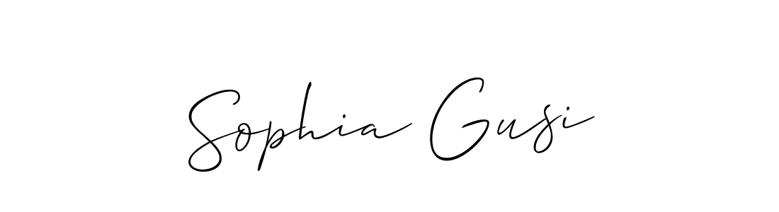 Create a beautiful signature design for name Sophia Gusi. With this signature (Allison_Script) fonts, you can make a handwritten signature for free. Sophia Gusi signature style 2 images and pictures png
