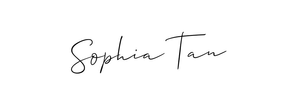 Create a beautiful signature design for name Sophia Tan. With this signature (Allison_Script) fonts, you can make a handwritten signature for free. Sophia Tan signature style 2 images and pictures png
