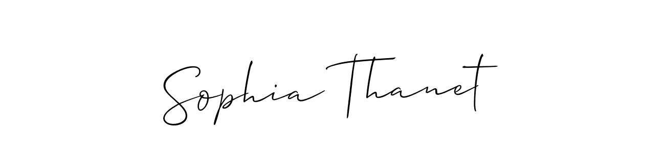 Sophia Thanet stylish signature style. Best Handwritten Sign (Allison_Script) for my name. Handwritten Signature Collection Ideas for my name Sophia Thanet. Sophia Thanet signature style 2 images and pictures png