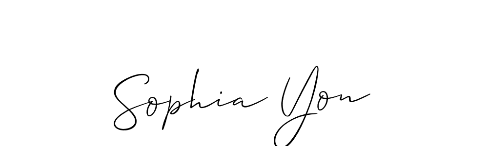 Also we have Sophia Yon name is the best signature style. Create professional handwritten signature collection using Allison_Script autograph style. Sophia Yon signature style 2 images and pictures png