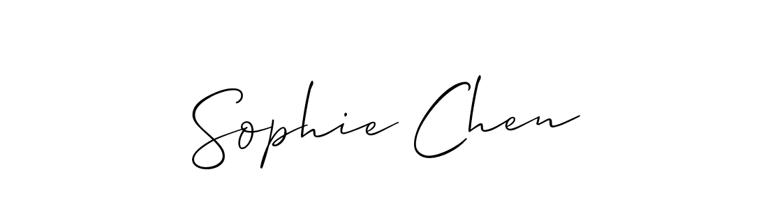 Also we have Sophie Chen name is the best signature style. Create professional handwritten signature collection using Allison_Script autograph style. Sophie Chen signature style 2 images and pictures png