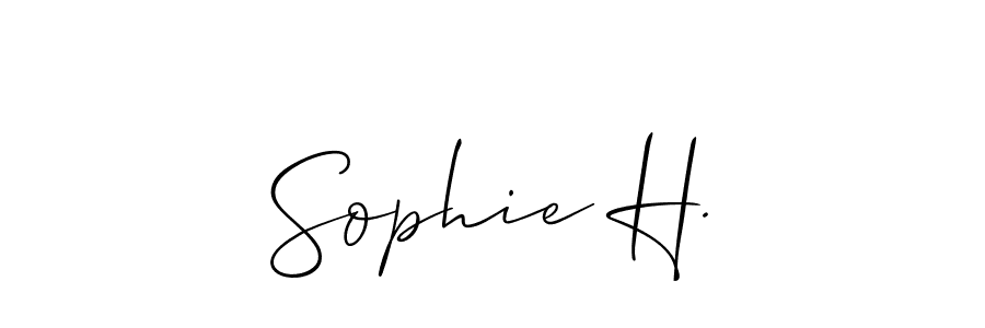 You can use this online signature creator to create a handwritten signature for the name Sophie H.. This is the best online autograph maker. Sophie H. signature style 2 images and pictures png