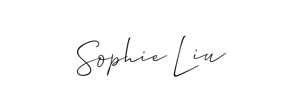 Best and Professional Signature Style for Sophie Liu. Allison_Script Best Signature Style Collection. Sophie Liu signature style 2 images and pictures png