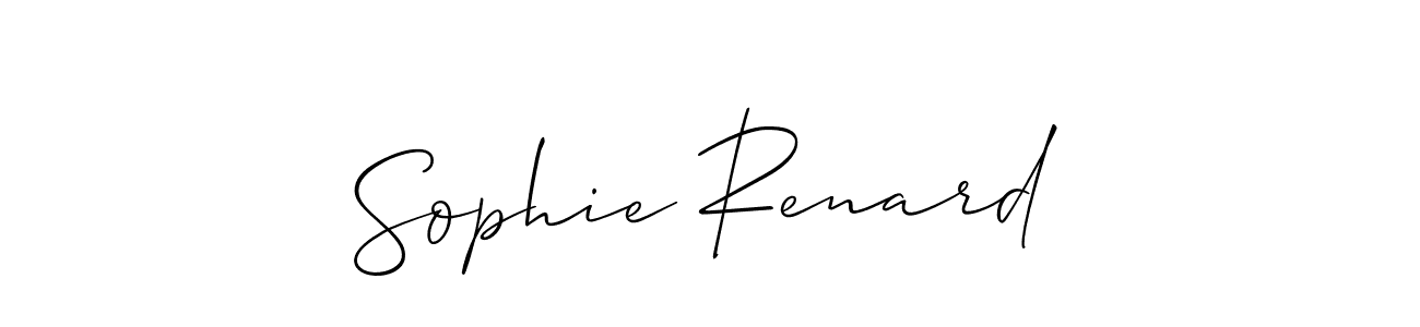 This is the best signature style for the Sophie Renard name. Also you like these signature font (Allison_Script). Mix name signature. Sophie Renard signature style 2 images and pictures png