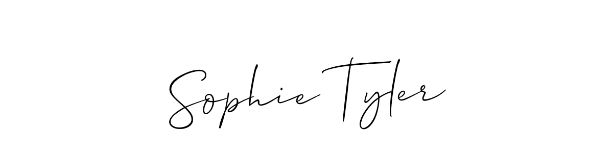 It looks lik you need a new signature style for name Sophie Tyler. Design unique handwritten (Allison_Script) signature with our free signature maker in just a few clicks. Sophie Tyler signature style 2 images and pictures png
