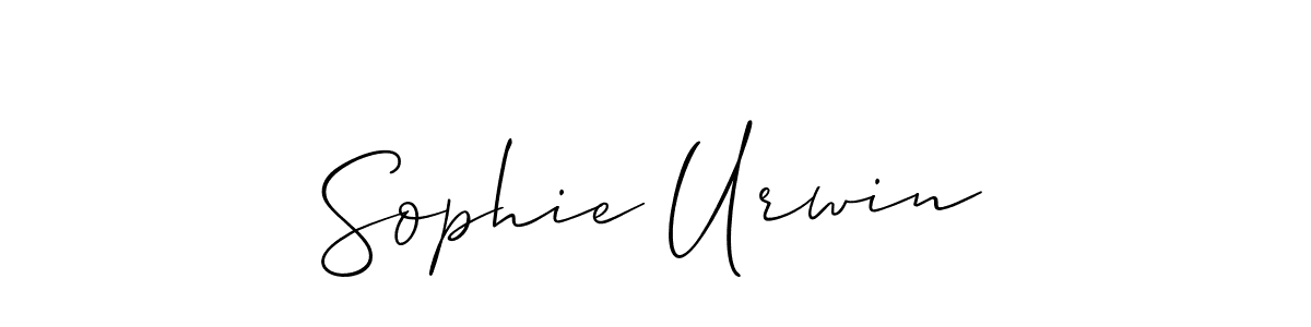 Make a beautiful signature design for name Sophie Urwin. With this signature (Allison_Script) style, you can create a handwritten signature for free. Sophie Urwin signature style 2 images and pictures png