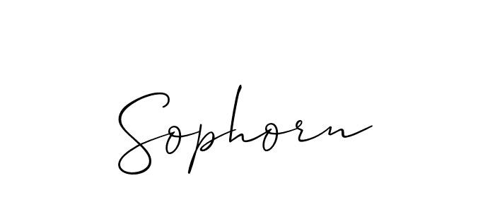 How to Draw Sophorn signature style? Allison_Script is a latest design signature styles for name Sophorn. Sophorn signature style 2 images and pictures png