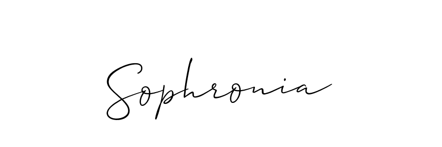How to make Sophronia name signature. Use Allison_Script style for creating short signs online. This is the latest handwritten sign. Sophronia signature style 2 images and pictures png