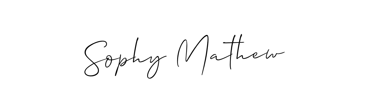 It looks lik you need a new signature style for name Sophy Mathew. Design unique handwritten (Allison_Script) signature with our free signature maker in just a few clicks. Sophy Mathew signature style 2 images and pictures png