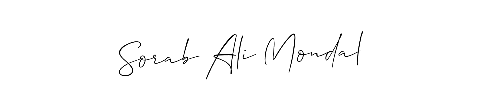 How to Draw Sorab Ali Mondal signature style? Allison_Script is a latest design signature styles for name Sorab Ali Mondal. Sorab Ali Mondal signature style 2 images and pictures png