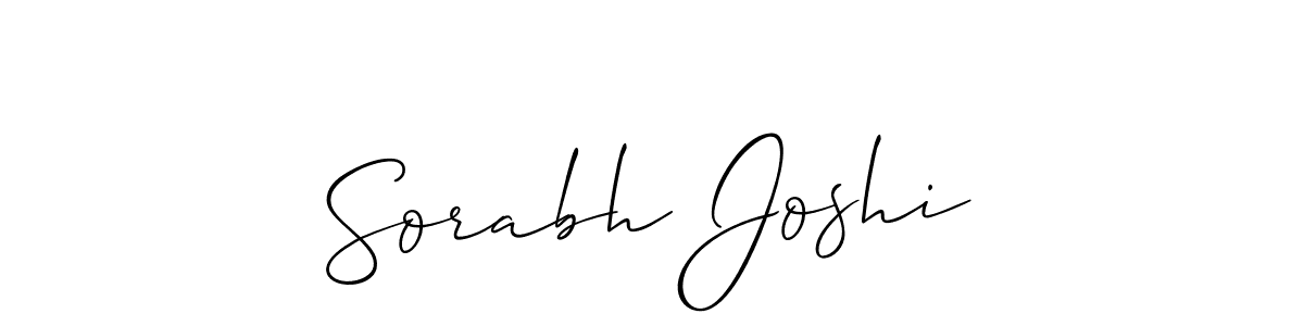 How to Draw Sorabh Joshi signature style? Allison_Script is a latest design signature styles for name Sorabh Joshi. Sorabh Joshi signature style 2 images and pictures png