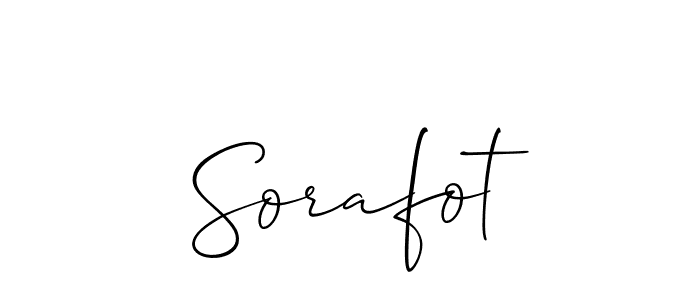 Sorafot stylish signature style. Best Handwritten Sign (Allison_Script) for my name. Handwritten Signature Collection Ideas for my name Sorafot. Sorafot signature style 2 images and pictures png