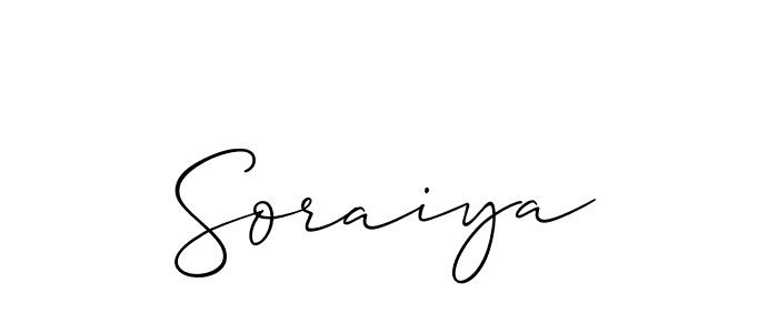 You should practise on your own different ways (Allison_Script) to write your name (Soraiya) in signature. don't let someone else do it for you. Soraiya signature style 2 images and pictures png