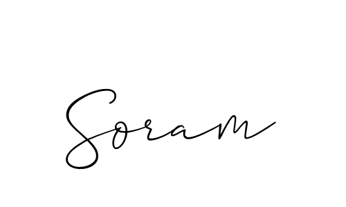 It looks lik you need a new signature style for name Soram. Design unique handwritten (Allison_Script) signature with our free signature maker in just a few clicks. Soram signature style 2 images and pictures png