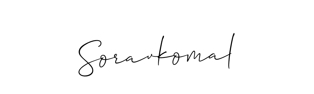 Similarly Allison_Script is the best handwritten signature design. Signature creator online .You can use it as an online autograph creator for name Soravkomal. Soravkomal signature style 2 images and pictures png