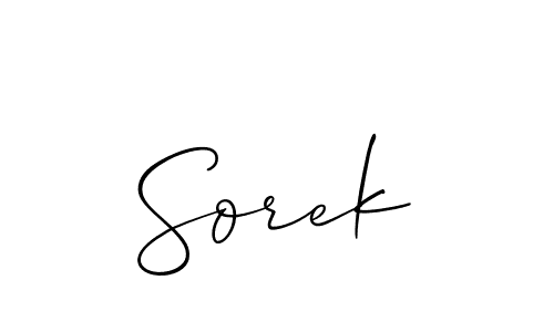 You should practise on your own different ways (Allison_Script) to write your name (Sorek) in signature. don't let someone else do it for you. Sorek signature style 2 images and pictures png