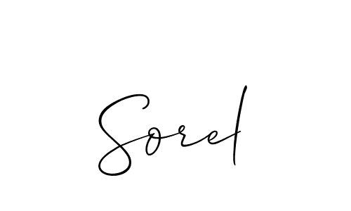 You should practise on your own different ways (Allison_Script) to write your name (Sorel) in signature. don't let someone else do it for you. Sorel signature style 2 images and pictures png