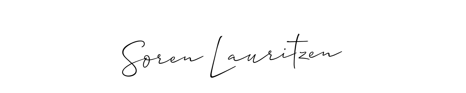 Also we have Soren Lauritzen name is the best signature style. Create professional handwritten signature collection using Allison_Script autograph style. Soren Lauritzen signature style 2 images and pictures png