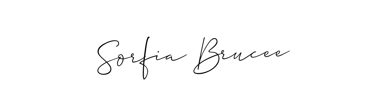 if you are searching for the best signature style for your name Sorfia Brucee. so please give up your signature search. here we have designed multiple signature styles  using Allison_Script. Sorfia Brucee signature style 2 images and pictures png