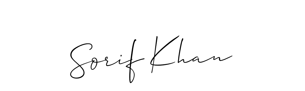if you are searching for the best signature style for your name Sorif Khan. so please give up your signature search. here we have designed multiple signature styles  using Allison_Script. Sorif Khan signature style 2 images and pictures png